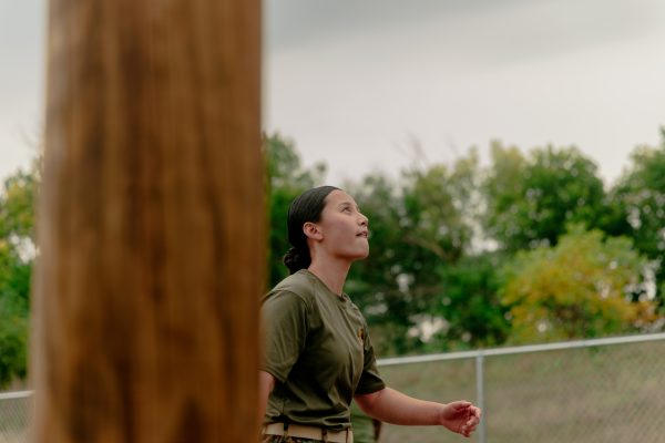 Marine-Option student Hannah Upton (’26 aerospace engineering)